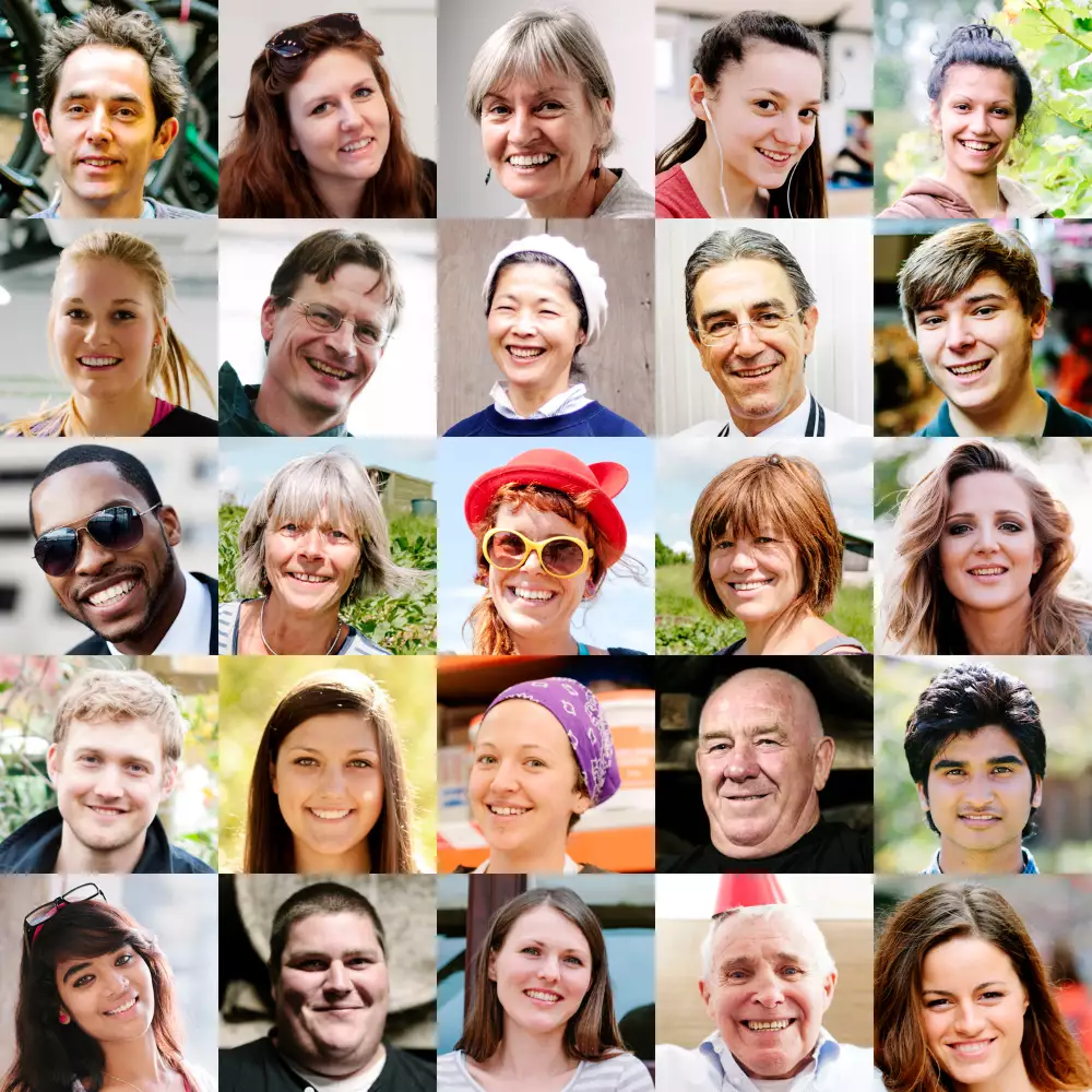 Pg 2 Smiling Faces2 Group of people